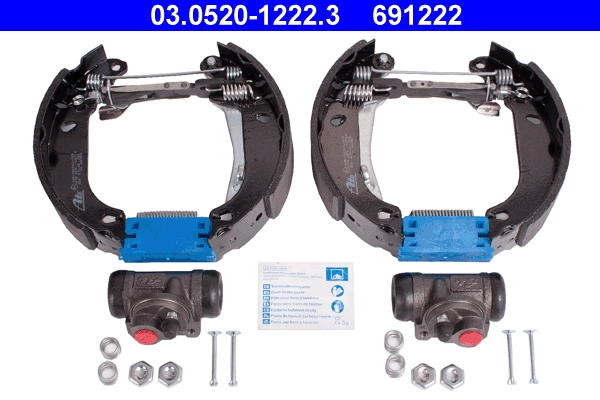 Jeu de mâchoires de frein ATE 03.0520-1222.3