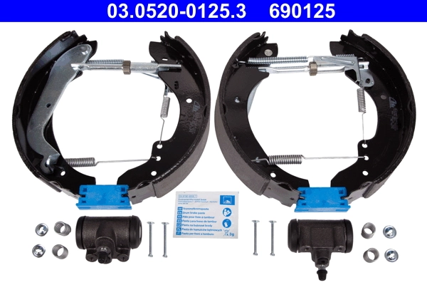 Jeu de mâchoires de frein ATE 03.0520-0125.3