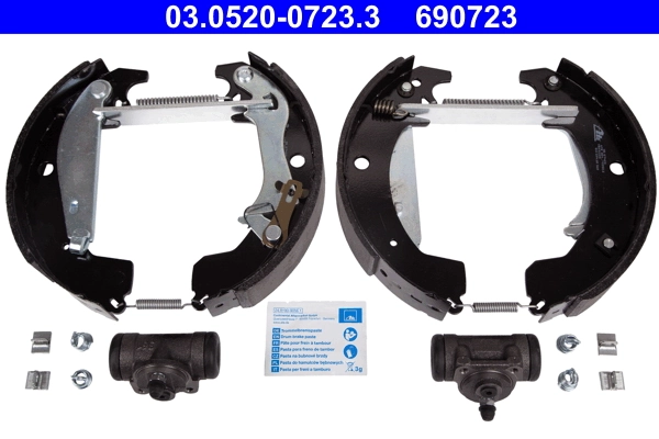Jeu de mâchoires de frein ATE 03.0520-0723.3