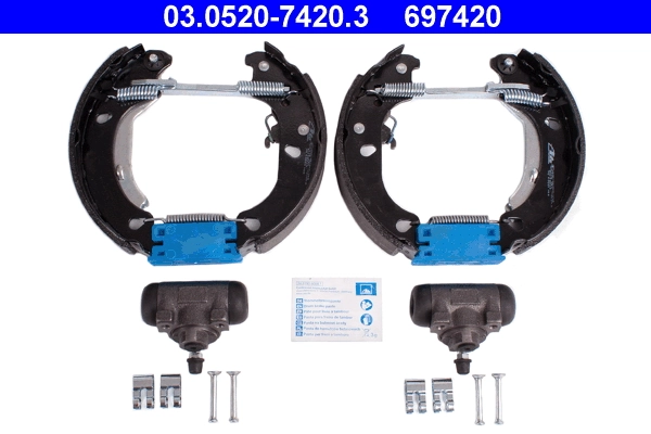 Jeu de mâchoires de frein ATE 03.0520-7420.3
