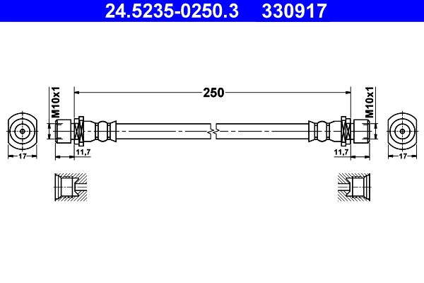 Flexible de frein ATE 24.5235-0250.3