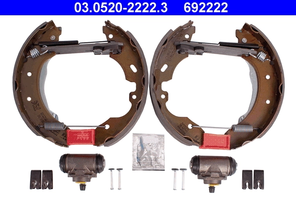 Jeu de mâchoires de frein ATE 03.0520-2222.3