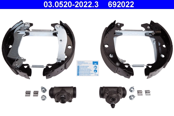 Jeu de mâchoires de frein ATE 03.0520-2022.3