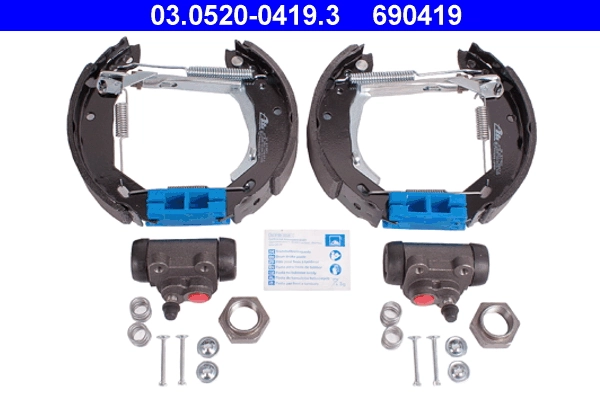 Jeu de mâchoires de frein ATE 03.0520-0419.3