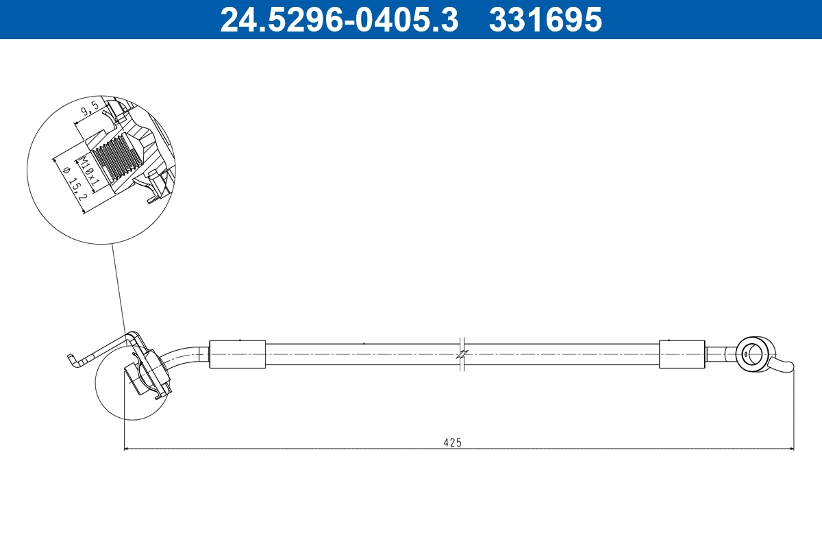 Flexible de frein ATE 24.5296-0405.3
