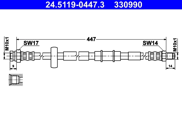 Flexible de frein ATE 24.5119-0447.3