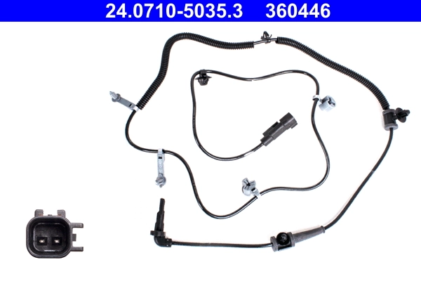 Capteur, vitesse de roue ATE 24.0710-5035.3
