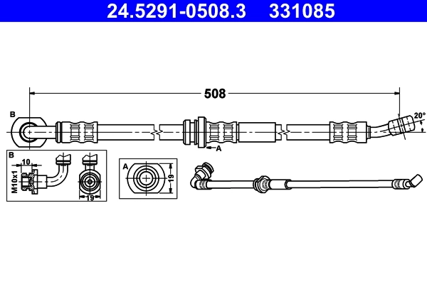 Flexible de frein ATE 24.5291-0508.3