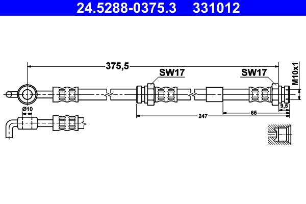 Flexible de frein ATE 24.5288-0375.3