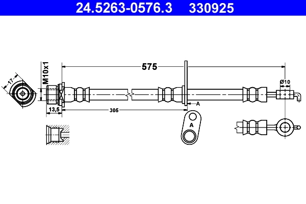 Flexible de frein ATE 24.5263-0576.3