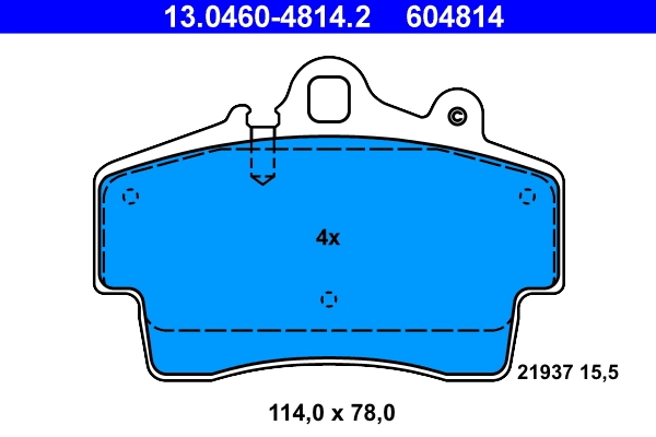 Kit de plaquettes de frein, frein a disque