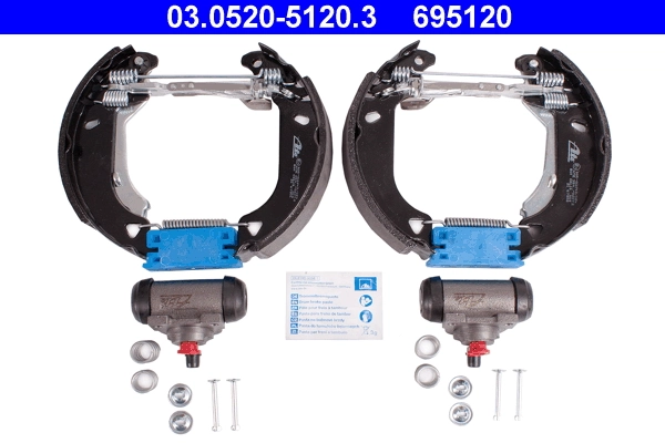 Jeu de mâchoires de frein ATE 03.0520-5120.3
