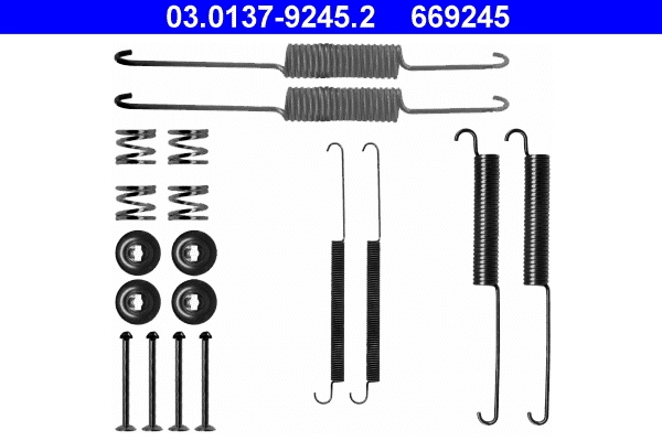 Kit d'accessoires, mâchoire de frein ATE 03.0137-9245.2
