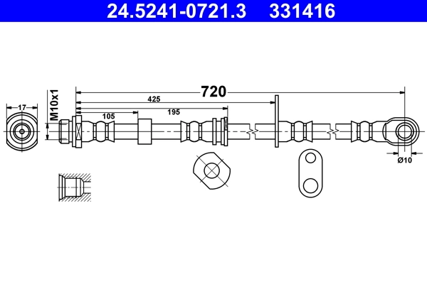 Flexible de frein ATE 24.5241-0721.3