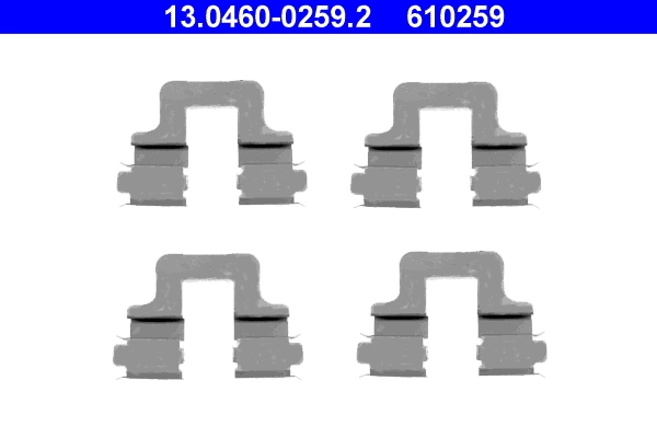 Kit d'accessoires, plaquette de frein a disque