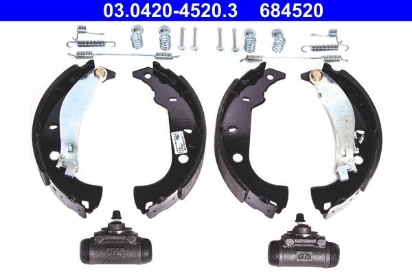 Jeu de mâchoires de frein ATE 03.0420-4520.3