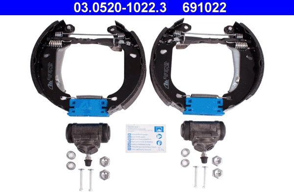 Jeu de mâchoires de frein ATE 03.0520-1022.3