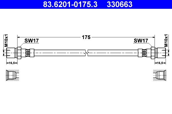 Flexible de frein ATE 83.6201-0175.3