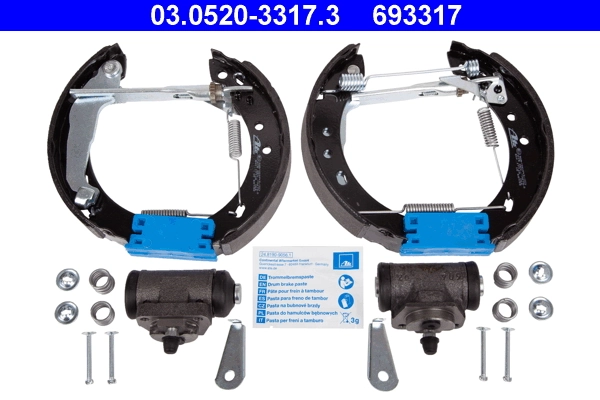 Jeu de mâchoires de frein ATE 03.0520-3317.3