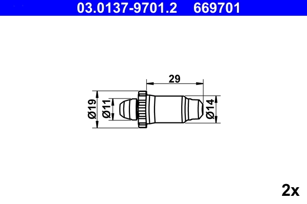 SAMOREGULATOR SZCZĘK HAM. BMW E36, E46, E81, E82, E87, E88, E90, E91, E92, E93, Z3, Z4