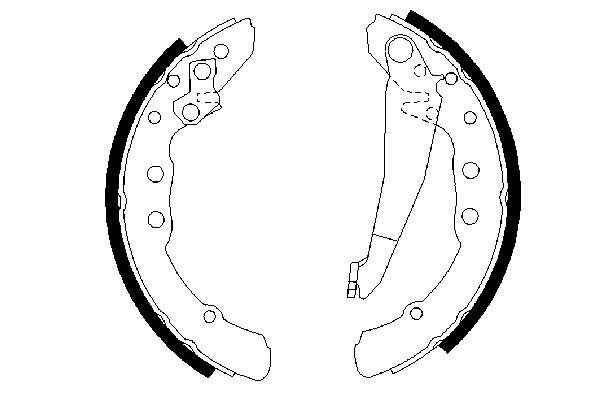 BOSCH 0 986 487 281 — Гальмівні колодки, барабанні