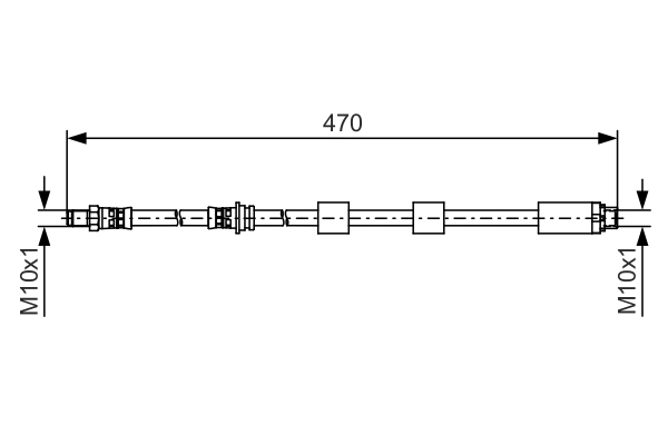 Flexible de frein BOSCH 1 987 481 481