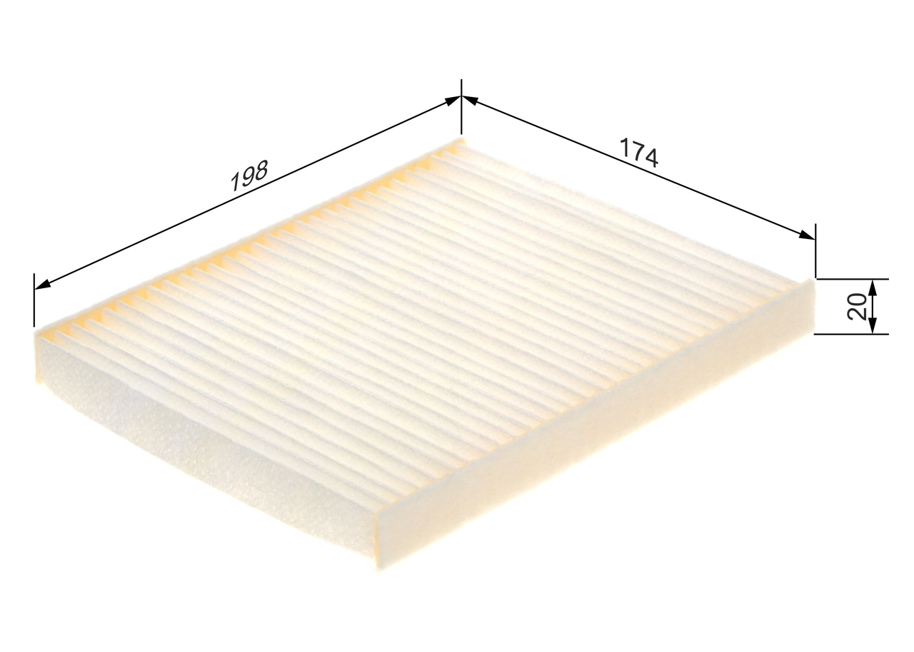 Filtre, air de l'habitacle BOSCH 1 987 435 128