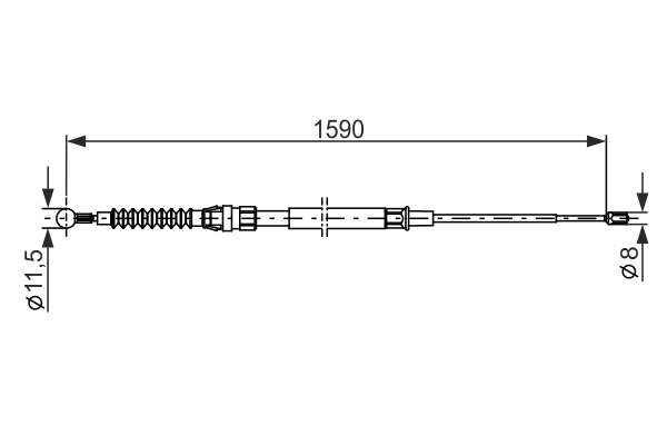 BOSCH 1 987 482 265 — Трос ручного гальма