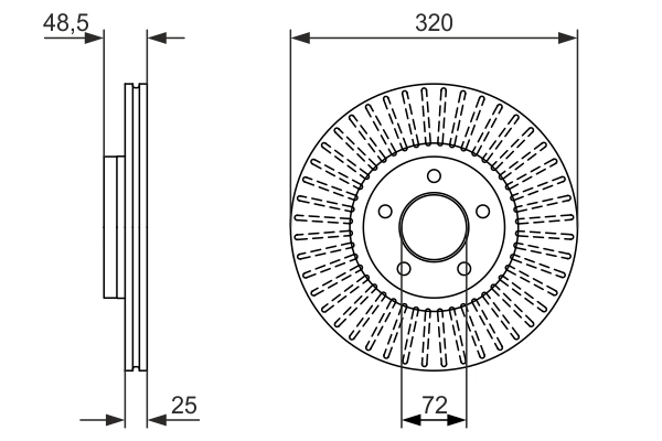 Disque de frein BOSCH 0 986 479 794