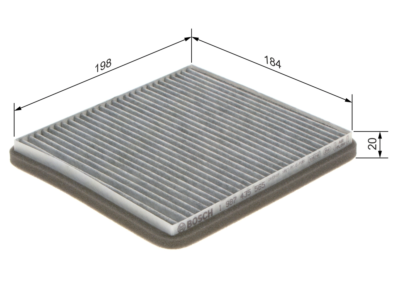 Filtre, air de l'habitacle BOSCH 1 987 435 565