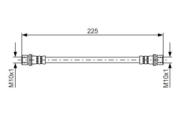 Flexible de frein BOSCH 1 987 481 413