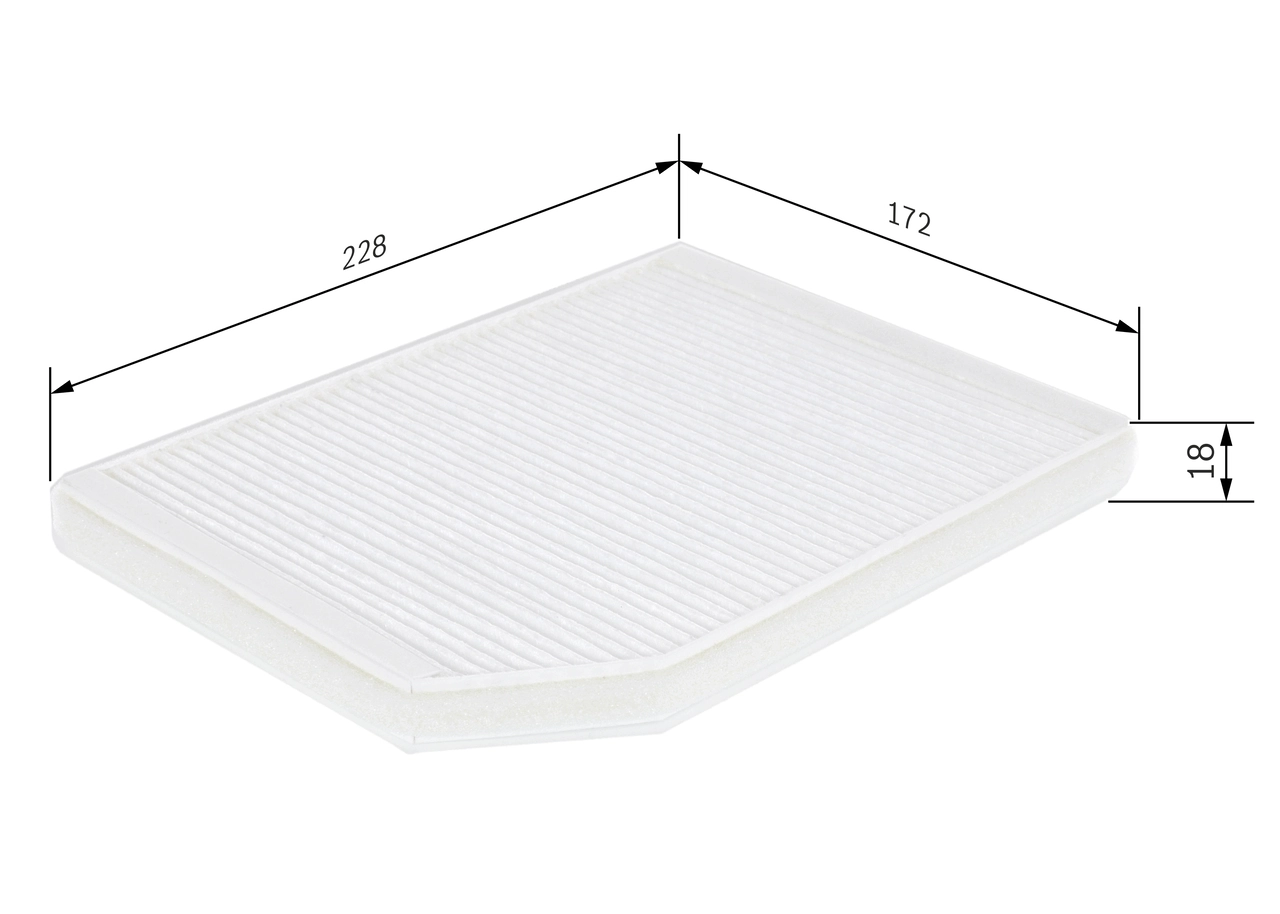 Filtre, air de l'habitacle BOSCH 1 987 432 027