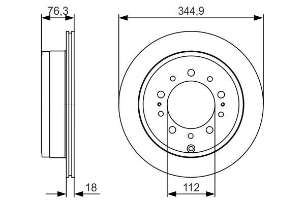 BOSCH 0 986 479 R32 — Диск гальмівний