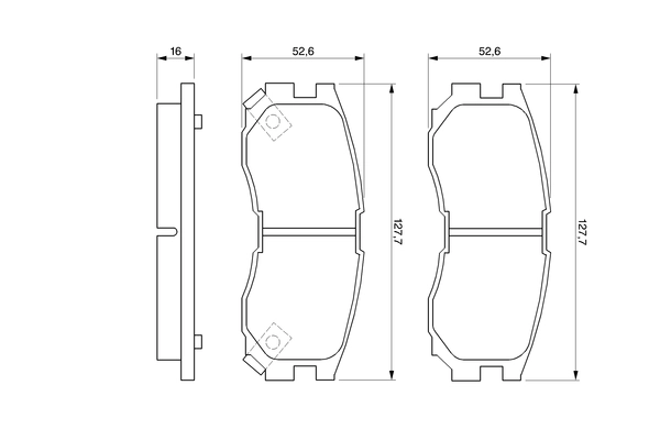Kit de plaquettes de frein, frein à disque BOSCH 0 986 460 979