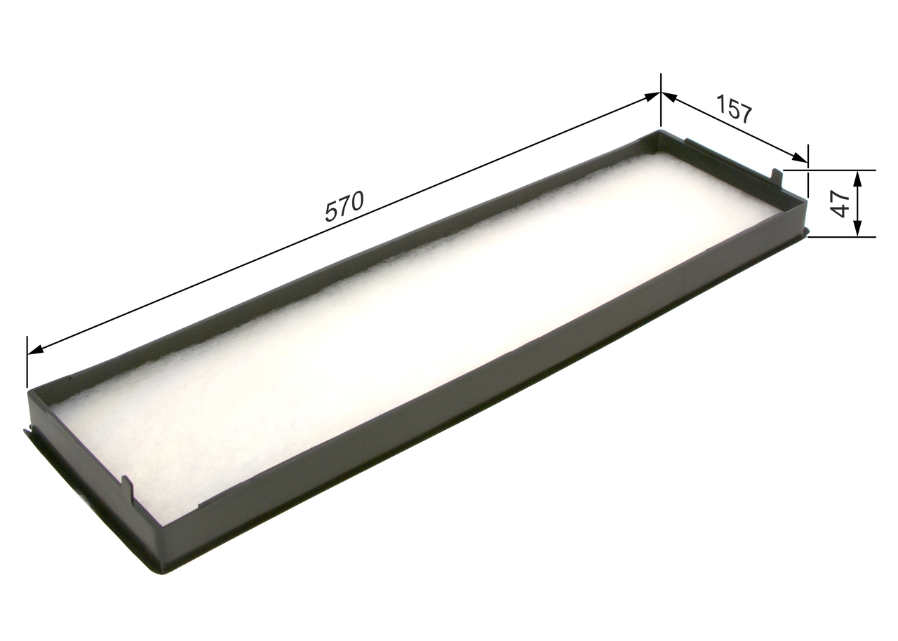 Filtre, air de l'habitacle BOSCH 1 987 431 156