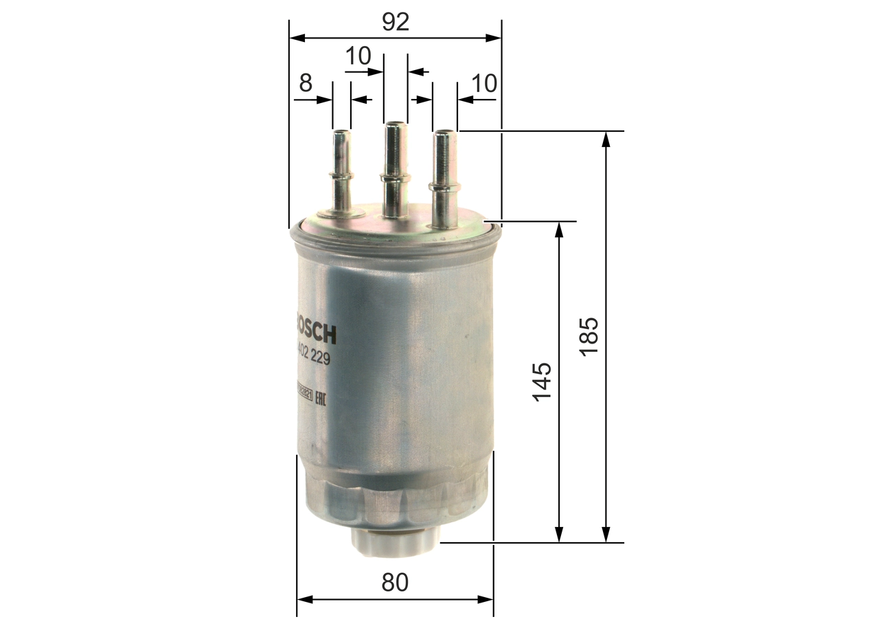 BOSCH F026402229 — Фільтр паливний