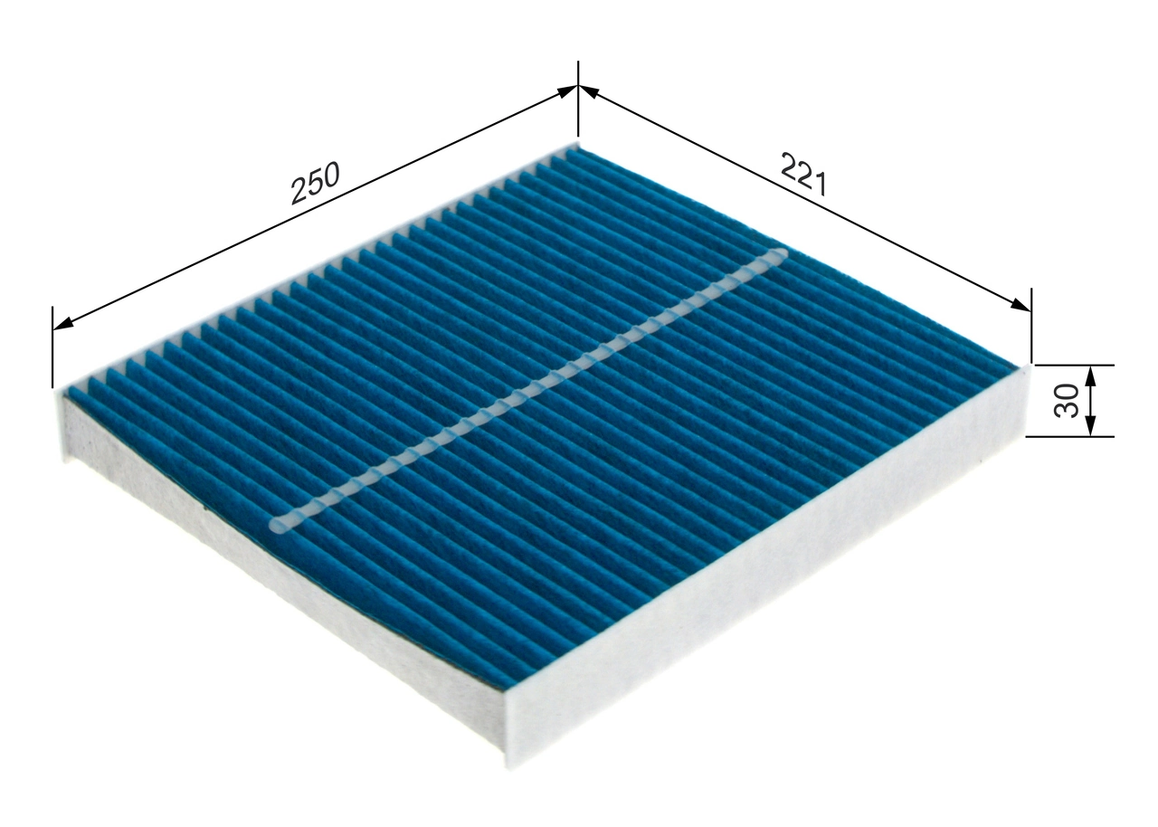 Filtre, air de l'habitacle BOSCH 0 986 628 566