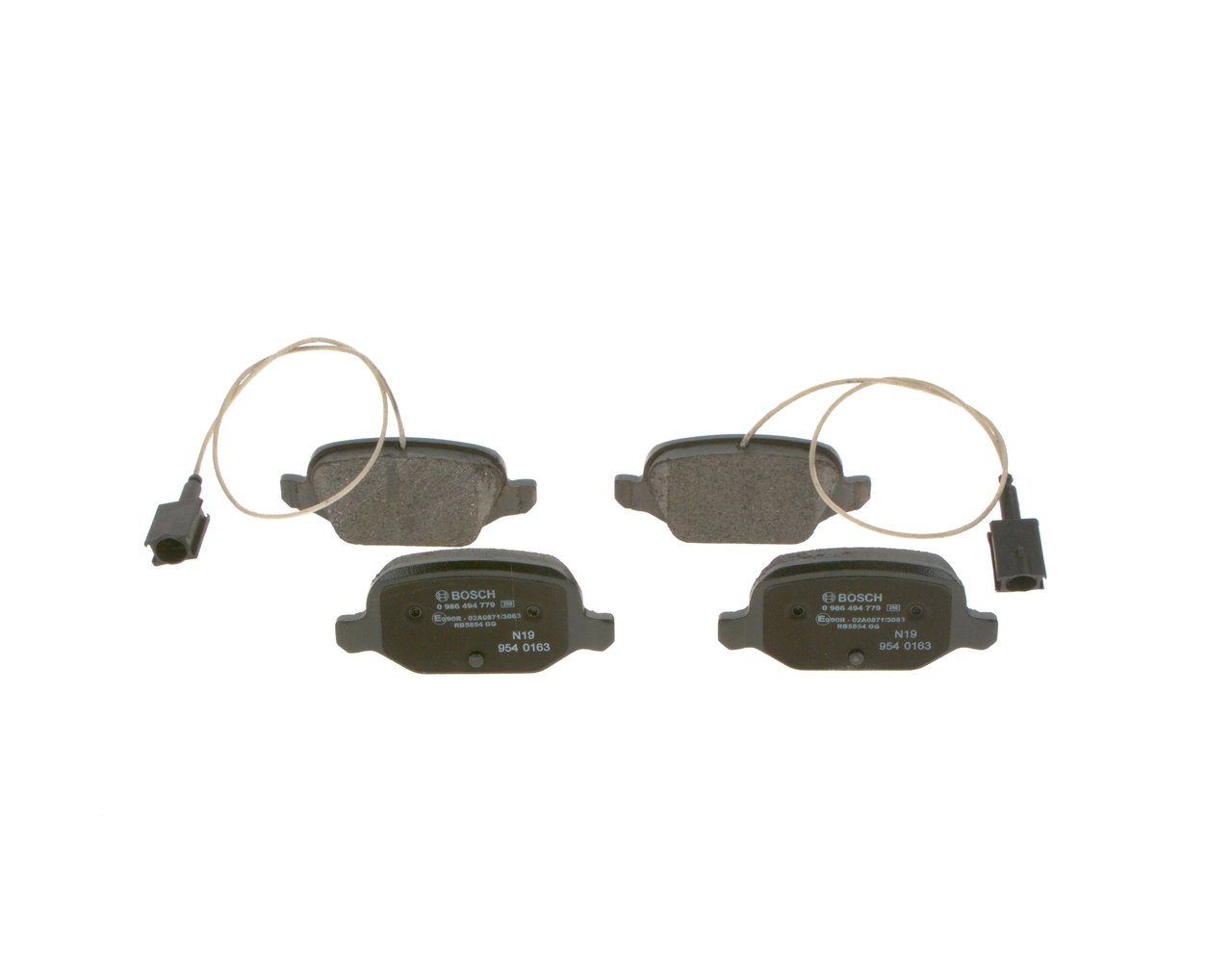 Kit de plaquettes de frein, frein a disque