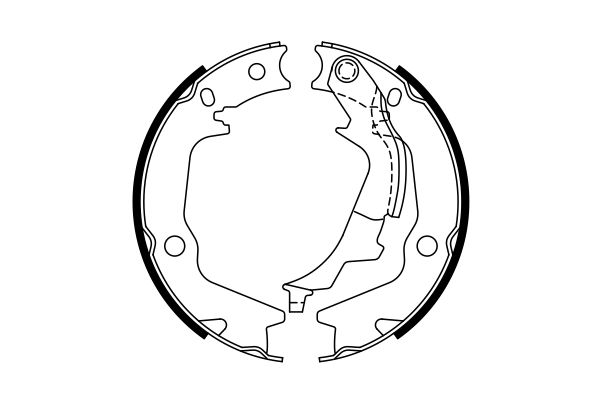 Jeu de mâchoires de frein, frein de stationnement BOSCH 0 986 487 768