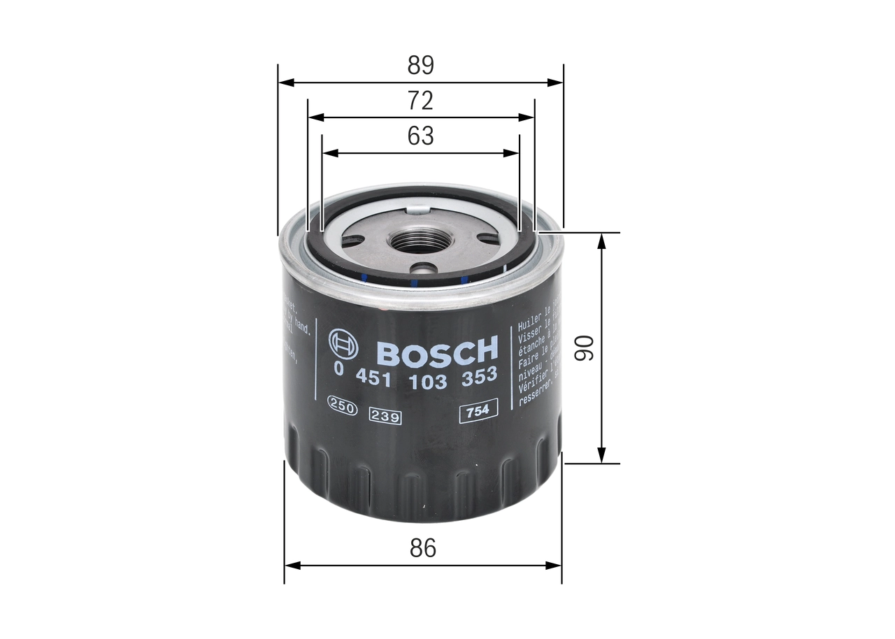 Оливний фільтр Bosch (0 451 103 353)