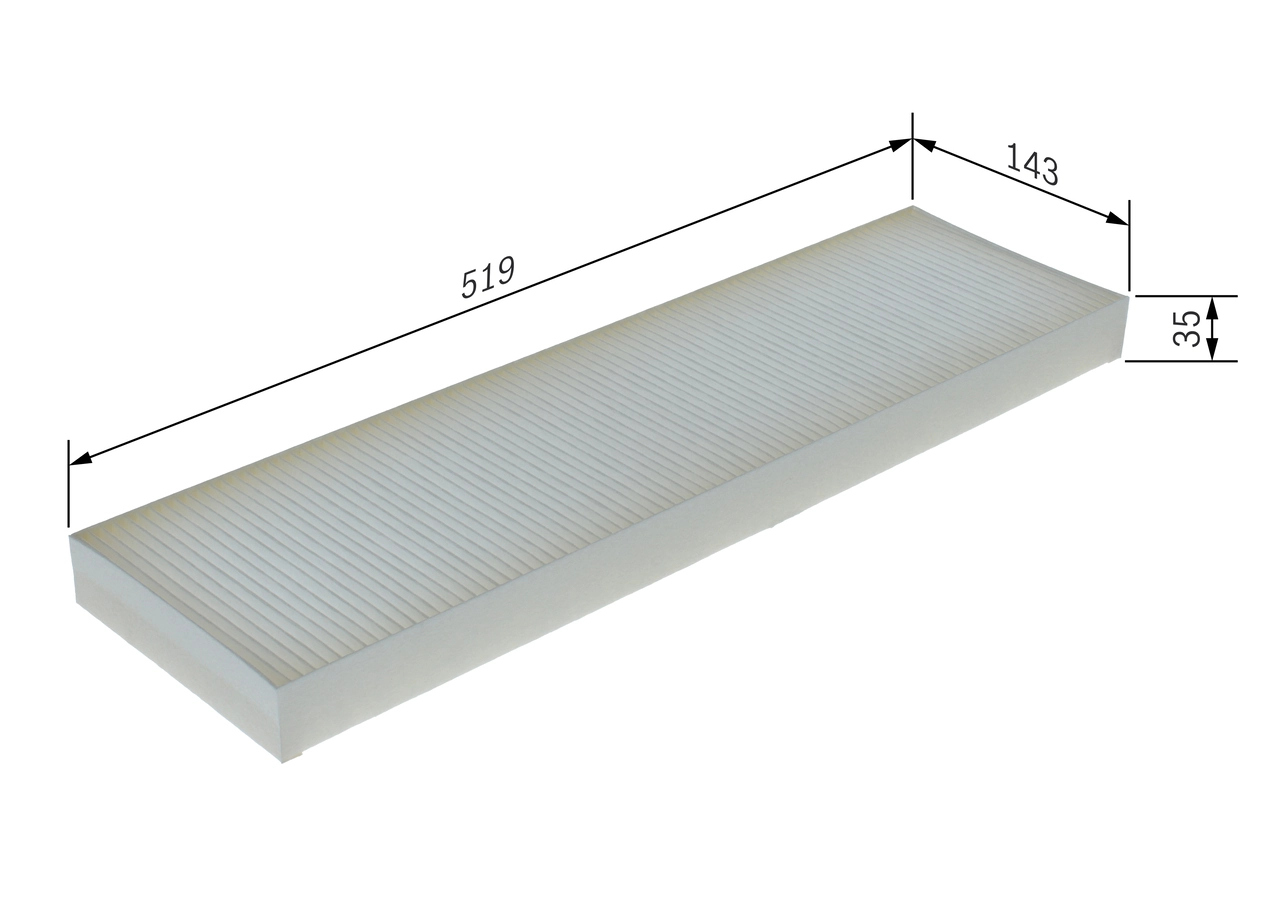 Filtre, air de l'habitacle BOSCH 1 987 435 109