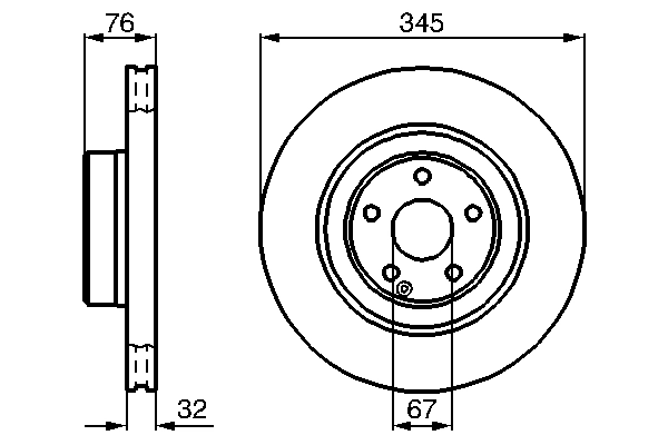 Disque de frein BOSCH 0 986 478 964