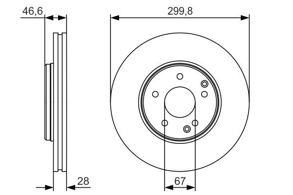 BOSCH 0 986 479 R79 — Гальмівний диск