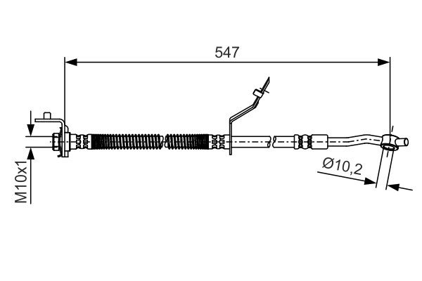 Flexible de frein BOSCH 1 987 481 A55