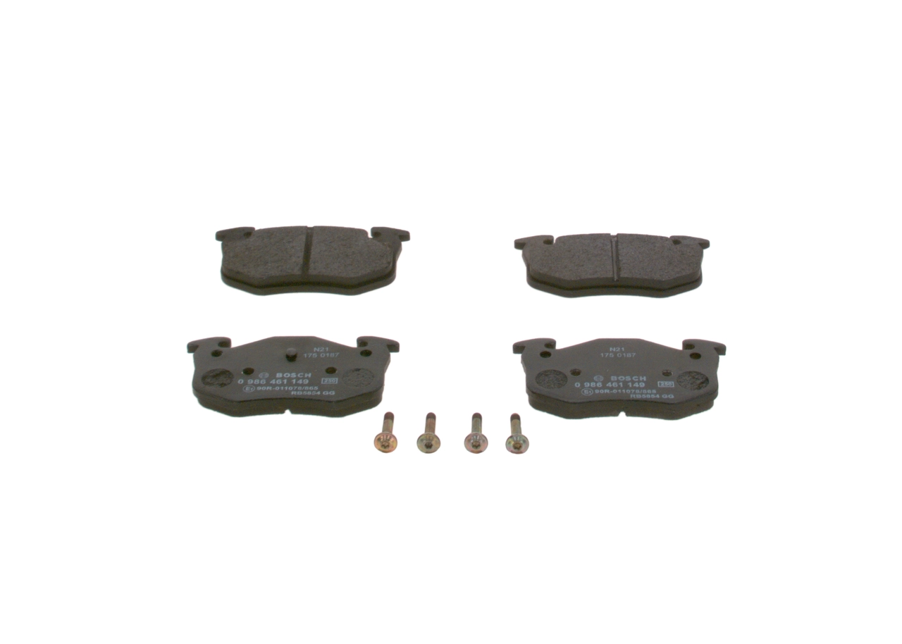 Kit de plaquettes de frein, frein à disque BOSCH 0 986 461 149