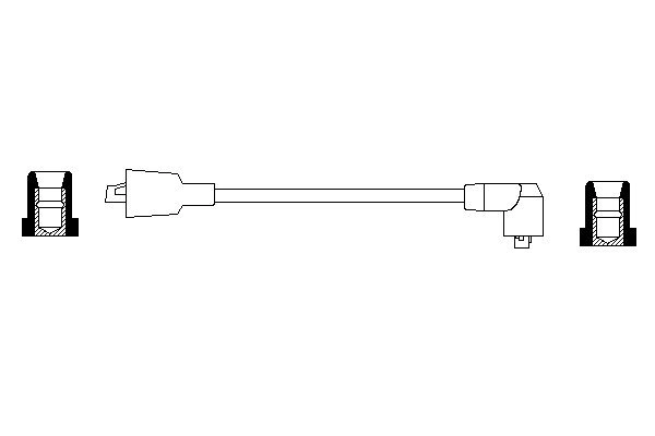 Câble d'allumage BOSCH 0 986 356 040
