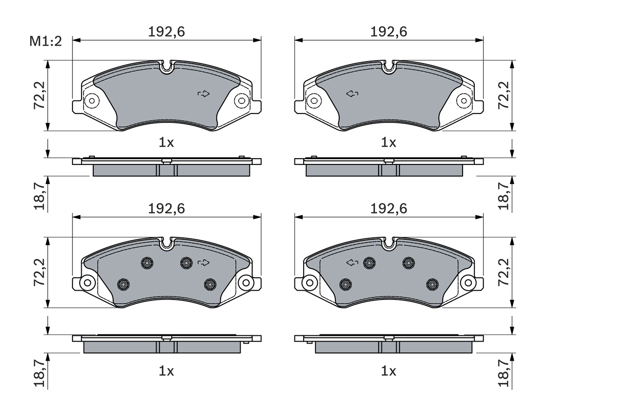 BOSCH 0 986 494 980 — Колодки гальмівні дискові