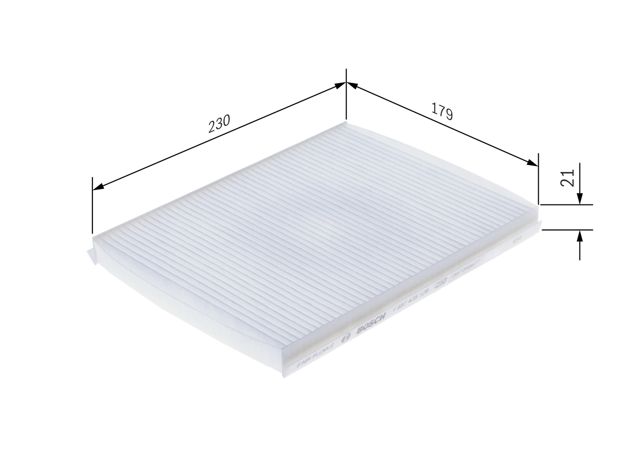 Filtre, air de l'habitacle BOSCH 1 987 435 126