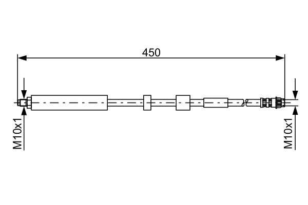 Flexible de frein BOSCH 1 987 481 051