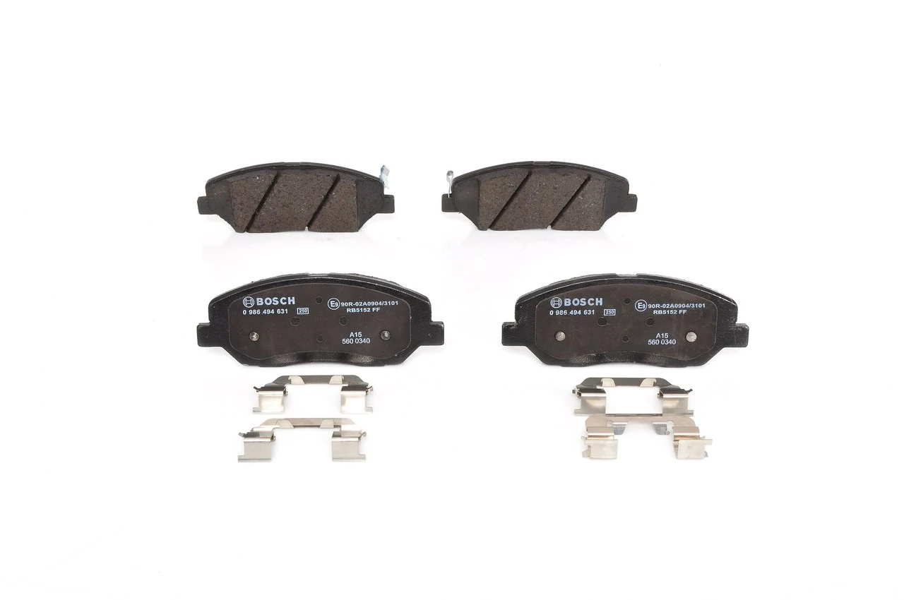 Kit de plaquettes de frein, frein à disque BOSCH 0 986 494 631